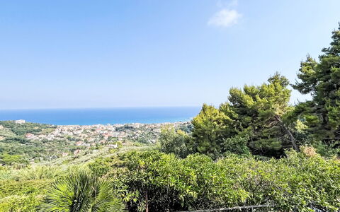 Pietra Ligure 612: Sky, Blue, Daytime, Horizon, Vegetation, Sea, Plant Community, Ocean, Coast, Tropics