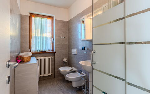 Gera Lario 693: Flooring, Interior Design, Floor, Plumbing Fixture, Plumbing, Bathroom, Room, Tap, Tile, Door