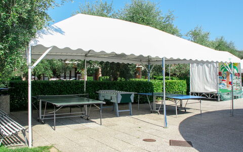 Moniga del Garda 654: Plant, Sky, Property, Botany, Shade, Tree, Outdoor Furniture, Chair, Tent, Table