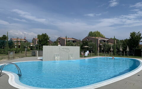 Moniga del Garda 654: Water, Sky, Cloud, Swimming Pool, Azure, Leisure, Composite Material, Shade, Rectangle, Tree