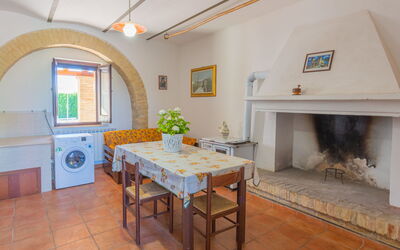 Borgo Agrituristico Il Pino 606.1: Furniture, Table, Cabinetry, Countertop, Wood, Window, Lighting, Interior Design, Kitchen, Flooring