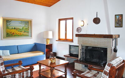 La Fratta (Blu122) 626.3: Room, Living Room, Furniture, Property, Interior Design, Building, Table, Hearth, House, Ceiling