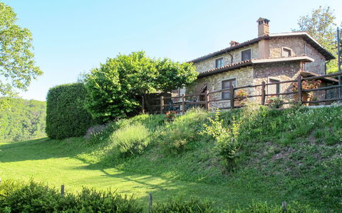 Castelnuovo di Garfagnana 640: Natural Landscape, House, Green, Vegetation, Property, Grass, Land Lot, Tree, Farmhouse, Home
