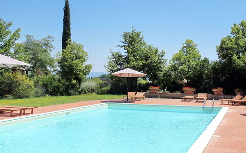 San Gimignano 647: Swimming Pool, Property, Leisure, Real Estate, Vacation, House, Building, Resort, Summer, Grass