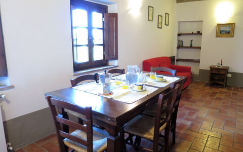 Guardistallo 640: Room, Property, Furniture, Building, Table, Dining Room, Floor, Kitchen & Dining Room Table, Interior Design, Real Estate