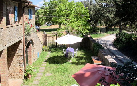 Monteriggioni 602: Property, Yard, Garden, Grass, Backyard, House, Rural Area, Tree, Landscape, Real Estate