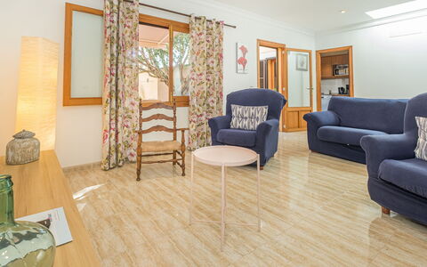 Ca'N Bossa: Building, Wood, Comfort, Interior Design, Table, Chair, Flooring, Floor, Couch, Living Room