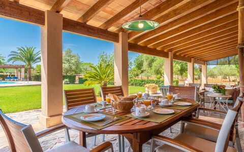 Son Viquet: Furniture, Property, Table, Chair, Sky, Interior Design, Plant, Lighting, Shade, Wood