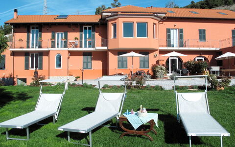 San Lorenzo al Mare 645: Sky, Property, Building, Plant, Window, Outdoor Furniture, Shade, Leisure, Grass, Residential Area