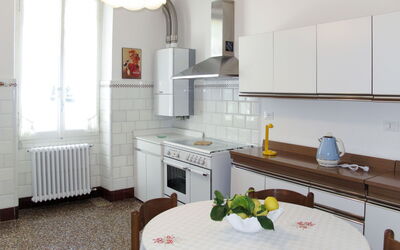 Barbara (Flg118) 648.1: Room, White, Property, Kitchen, Furniture, Interior Design, Building, Countertop, House, Floor