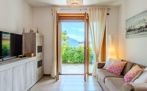 San Vincenzo: Property, Azure, Wood, Interior Design, Lighting, Building, Comfort, Flooring, Floor, Yellow