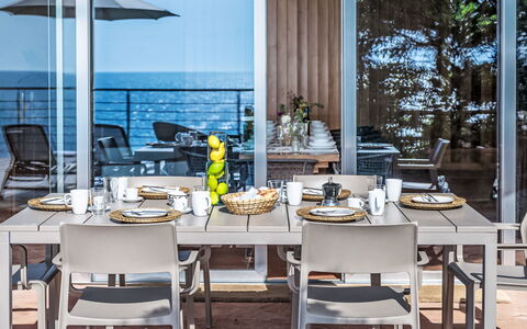 Vistamare: Furniture, Outdoor Furniture, Table, Kitchen & Dining Room Table, Chair, Outdoor Table, Restaurant, Dining Room, Patio, Coffee Table
