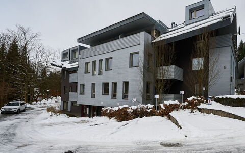 Harrachov: Building, Residential Area, Architecture, Home, Freezing, Winter, Snow, Apartment, Slope, Estate