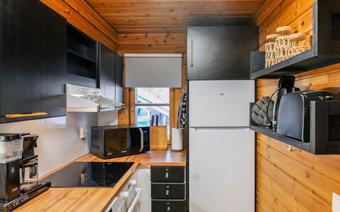 Kolin Vernetti 1: Kitchen, Wood, Flooring, Kitchen Appliance, Interior Design, Countertop, Floor, Major Appliance, Room, Home Appliance