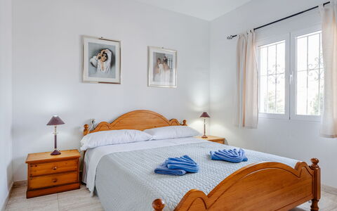 Estrella: Furniture, Bed, Bedroom, Interior Design, Floor, Ceiling, Flooring, Bed Sheet, Bedding, Bed Frame