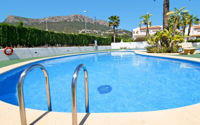 Calpe Calp 1075: Water, Sky, Property, Swimming Pool, Plant, Azure, Shade, Building, Tree, Body Of Water