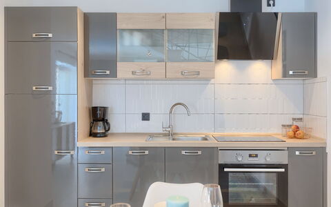 Villa Karmen: Tap, Cabinetry, Sink, Kitchen Sink, Furniture, Countertop, Plumbing Fixture, Kitchen Stove, Kitchen Appliance, Kitchen