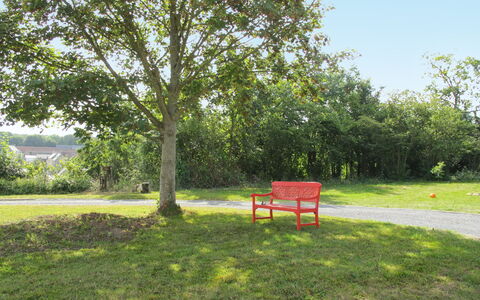 La Forge de Marcel: Plant, Sky, Outdoor Bench, Natural Landscape, Shade, Land Lot, Tree, Grass, Woody Plant, Outdoor Furniture