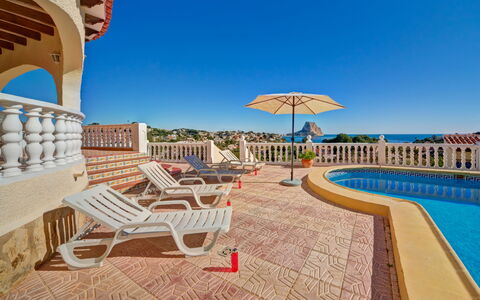 Castillo: Sky, Water, Property, Furniture, Plant, Building, Azure, Outdoor Furniture, Seaside Resort, Sunlounger