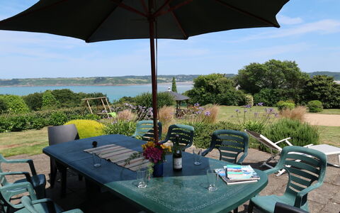 Ker Svea: Umbrella, Property, Table, Outdoor Table, Patio, Picnic Table, Shade, Furniture, Vacation, Real Estate