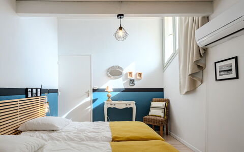 La Chapelle: Furniture, Interior Design, Bedroom, Bed, Bed Sheet, Bedding, Textile, Linens, Floor, Flooring