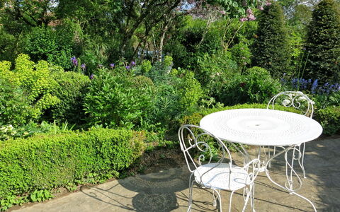 Peuchaud: Plant, Furniture, Plant Community, Natural Landscape, Table, Tree, Chair, Outdoor Furniture, Grass, Groundcover