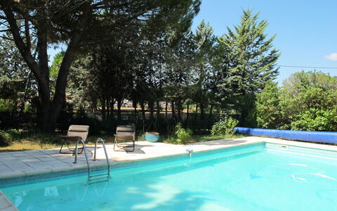 La Rouveyrolle: Water, Plant, Swimming Pool, Sky, Azure, Shade, Tree, Grass, Leisure, Outdoor Furniture