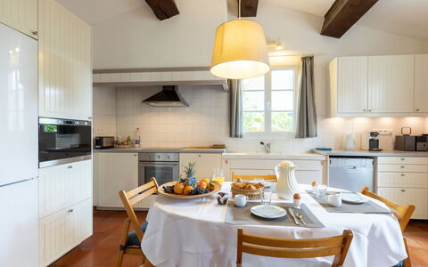 La Rouveyrolle: Countertop, Cabinetry, Property, Furniture, Kitchen Appliance, Kitchen, Kitchen Stove, Wood, Lighting, Interior Design