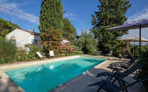 La Rouveyrolle: Water, Plant, Sky, Property, Cloud, Swimming Pool, Azure, Tree, Shade, Outdoor Furniture