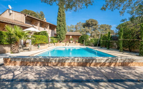 Le Pin: Water, Plant, Building, Sky, Property, Swimming Pool, Nature, Azure, Tree, Shade