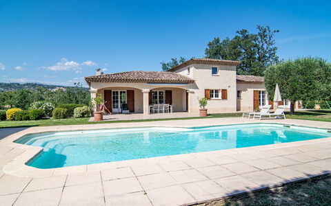 Villa Gaïa: Water, Sky, Property, Plant, Building, Swimming Pool, Azure, Tree, Rectangle, House