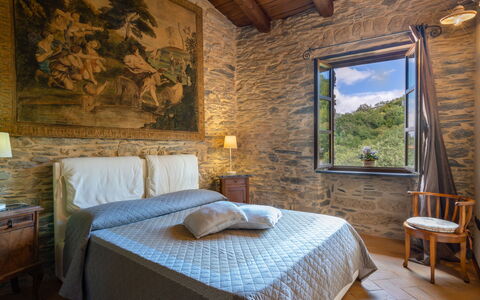 Ca' De Baudo L'Ameican (Tve150): Bedroom, Room, Bed, Furniture, Property, Interior Design, Bed Frame, Building, Bed Sheet, Wall