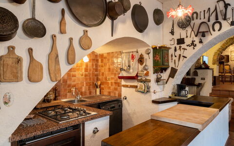 Casa Massabovi (Imp244): Property, Table, Countertop, Wood, Lighting, Interior Design, Cabinetry, House, Kitchen