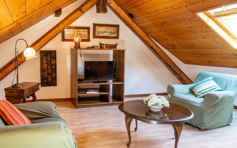 Magda: Room, Furniture, Property, Attic, Building, Interior Design, Bedroom, Ceiling, House, Living Room
