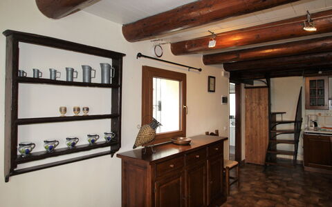 Baita Nini: Couch, Furniture, Property, Table, Picture Frame, Window, Azure, Interior Design, Lighting, Comfort