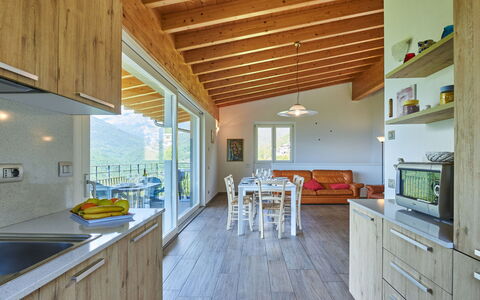 Cà da Crus (Grv447): Cabinetry, Countertop, Property, Furniture, Wood, Kitchen, Kitchen Stove, Table, Interior Design, Architecture