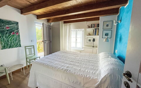 Casa Lienartova: Furniture, Bed, Interior Design, Bedroom, Floor, Wall, Bedding, Flooring, Bed Sheet, Room