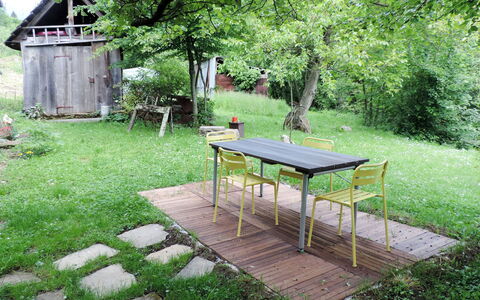 Casa Lienartova: Plant, Furniture, Table, Tree, Shade, Natural Landscape, Land Lot, Outdoor Furniture, Outdoor Table, Vegetation