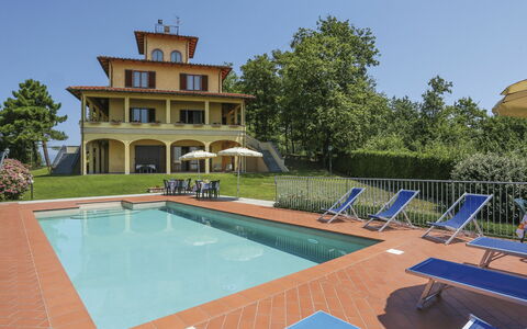 Le Castagne: Sky, Building, Property, Water, Plant, Swimming Pool, Azure, Shade, Tree, House