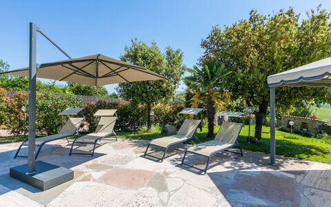 Metallo: Plant, Sky, Shade, Outdoor Furniture, Chair, Arecales, Sunlounger, Swimming Pool, Building, Leisure