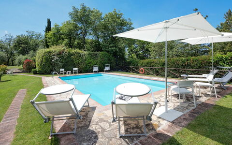 Villa del Poggio: Swimming Pool, Property, Real Estate, House, Backyard, Grass, Home, Building, Leisure, Lawn