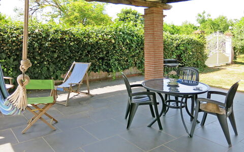 Luisa: Property, Patio, Outdoor Table, Furniture, Table, Chair, Real Estate, Building, Backyard, Outdoor Furniture