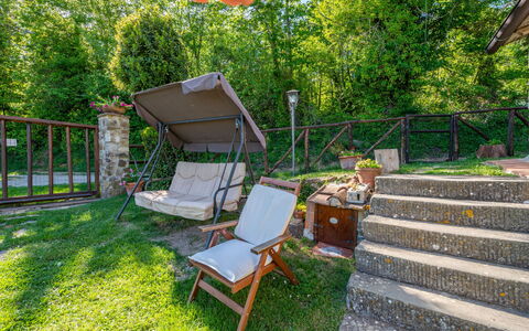 La Casina: Plant, Furniture, Outdoor Bench, Leaf, Tree, Shade, Outdoor Furniture, Grass, Wood, Leisure