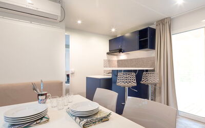Camping Village Roma Capitol 602.6: Property, Furniture, Building, Azure, Comfort, Lighting, Interior Design, Wood, Floor, Curtain