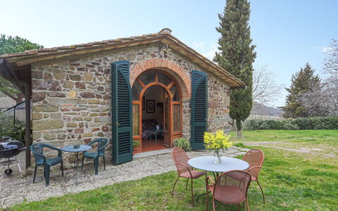 Il Poderino: Plant, Sky, Furniture, Property, Table, Building, Chair, Tree, Shade, Outdoor Table
