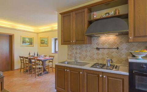 Gaiole in Chianti 649: Countertop, Cabinetry, Furniture, Property, Sink, Kitchen Sink, Kitchen Stove, Kitchen, Building, Wood