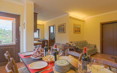 Montechioccioli 649.2: Table, Furniture, Tableware, Property, Chair, Bottle, Wood, Building, Interior Design, Living Room