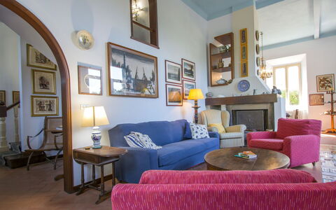 Tamerici: Room, Furniture, Property, Living Room, Interior Design, Blue, Building, House, Real Estate, Floor