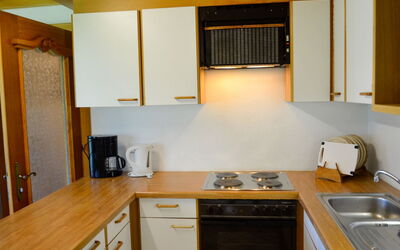 Ferienglück 802.2: Cabinetry, Countertop, Kitchen Sink, Property, Sink, Furniture, Window, Kitchen, Building, Wood