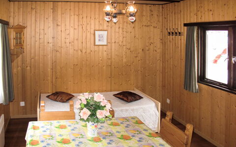 Saas-Balen 636: Room, Property, Furniture, Interior Design, Building, Wall, Ceiling, Floor, Table, House